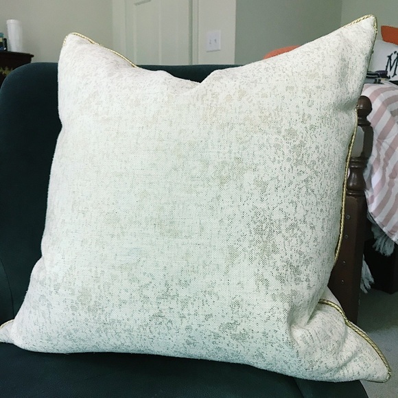 Other - GOLD/ LINEN THROW PILLOW